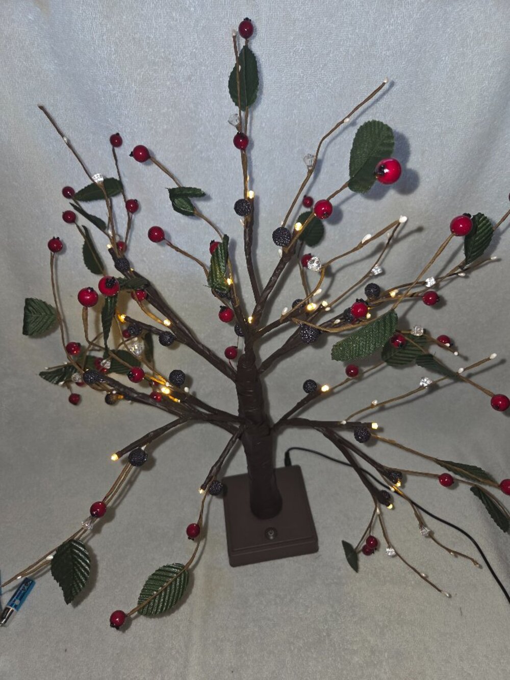 Red Berry Blossom Tree Twinkling Tree w/ LED Lights 2026 New